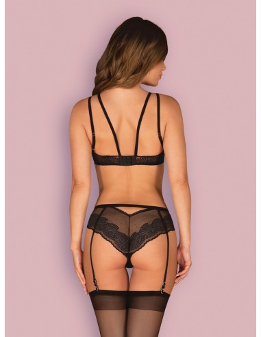 Allastia komplet 2-częściowy czarny  S/M - Komplety bielizny erotycznej - 4