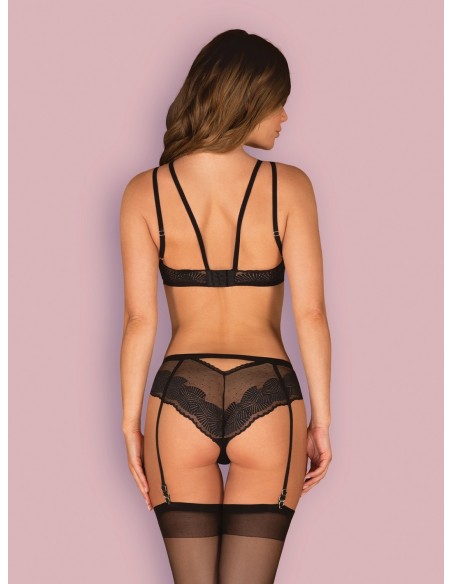 Allastia komplet 2-częściowy czarny  S/M - Komplety bielizny erotycznej - 4