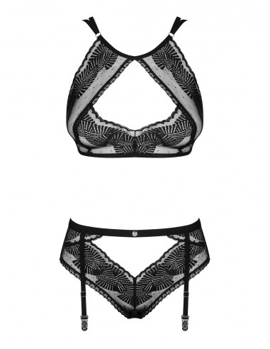 Allastia komplet 2-częściowy czarny  S/M - Komplety bielizny erotycznej - 5