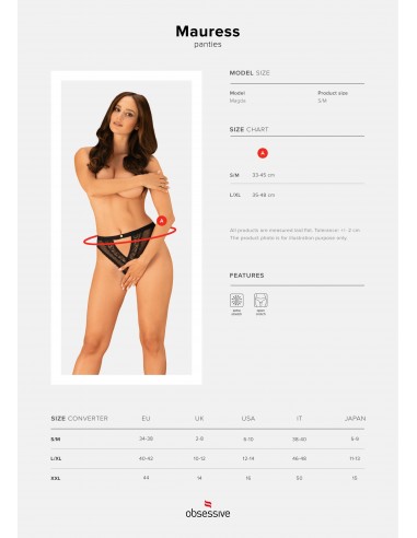 Mauress Figi Otwarte Czarne - Figi - 7