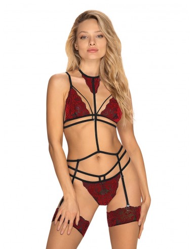Sugestina komplet 3-częściowy L/XL - Komplety bielizny erotycznej - 1