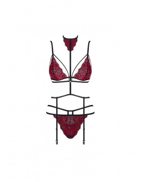 Sugestina komplet 3-częściowy L/XL - Komplety bielizny erotycznej - 5
