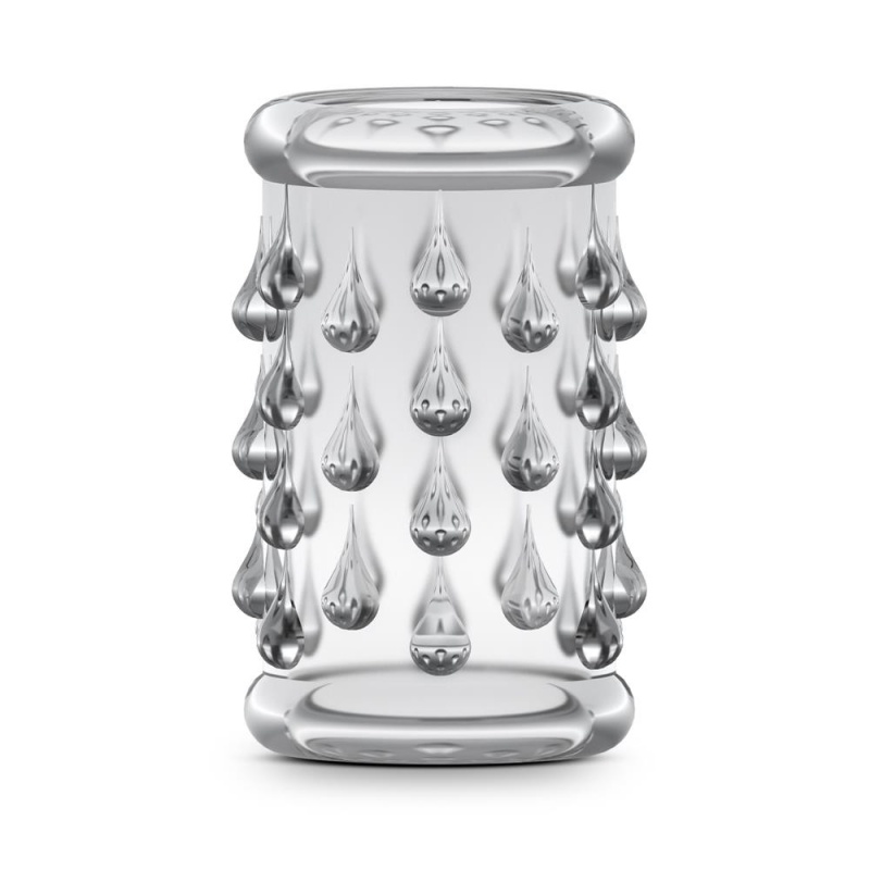 Nakładka na penisa Cock Sleeve 05 Clear - teksturowana, rozciągliwa długość 4,8 cm, średnica wewnętrzna 2,5 cm, średnica zewnętr - 1