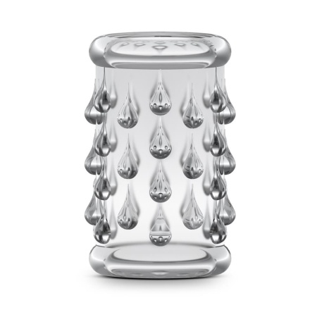 Nakładka na penisa Cock Sleeve 05 Clear - teksturowana, rozciągliwa długość 4,8 cm, średnica wewnętrzna 2,5 cm, średnica zewnętr - 1