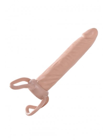 Strapon Adjustable Slim Dong Flesh - Strap-ony, dilda na pasku bez wibracji - 1