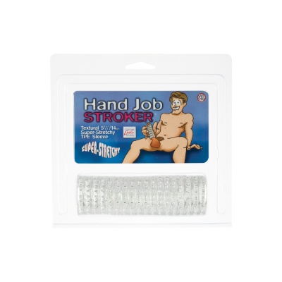 Masturbator ręczny SCALA Hand Job Stroker Clear Transparent odwracalny 14 cm - 1
