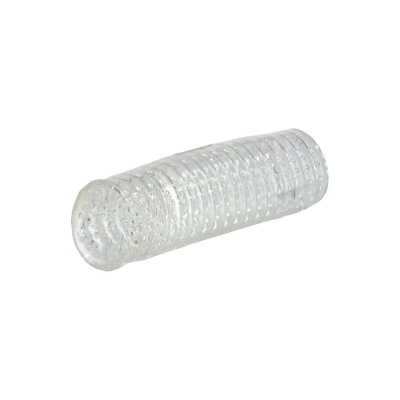 Masturbator ręczny SCALA Hand Job Stroker Clear Transparent odwracalny 14 cm - 1 2