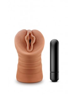 Masturbator z Wibracjami For Men Sofia Mocha - Masturbatory i Sztuczne pochwy - 1