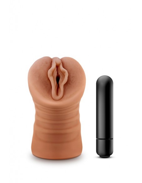 Masturbator z Wibracjami For Men Sofia Mocha - Masturbatory i Sztuczne pochwy - 1