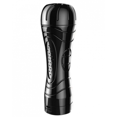 Masturbator naścienny Quickies Vibrating 25 cm czarny - 1