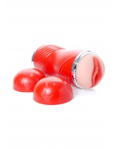 Masturbator Cleo Double Delight 3.0 - Dwie Dziurki - Masturbatory i Sztuczne pochwy - 1 2