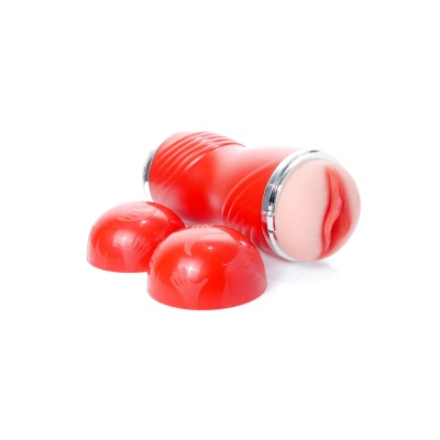 Masturbator Double Delight 3.0 dwustronny z materiału CyberSkin, 21,5 cm - 1 2