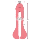 Przedłużka penisa i masturbator 2w1 Nature Skin 2in1 Extension+Mas, TPE, 21 cm - 9