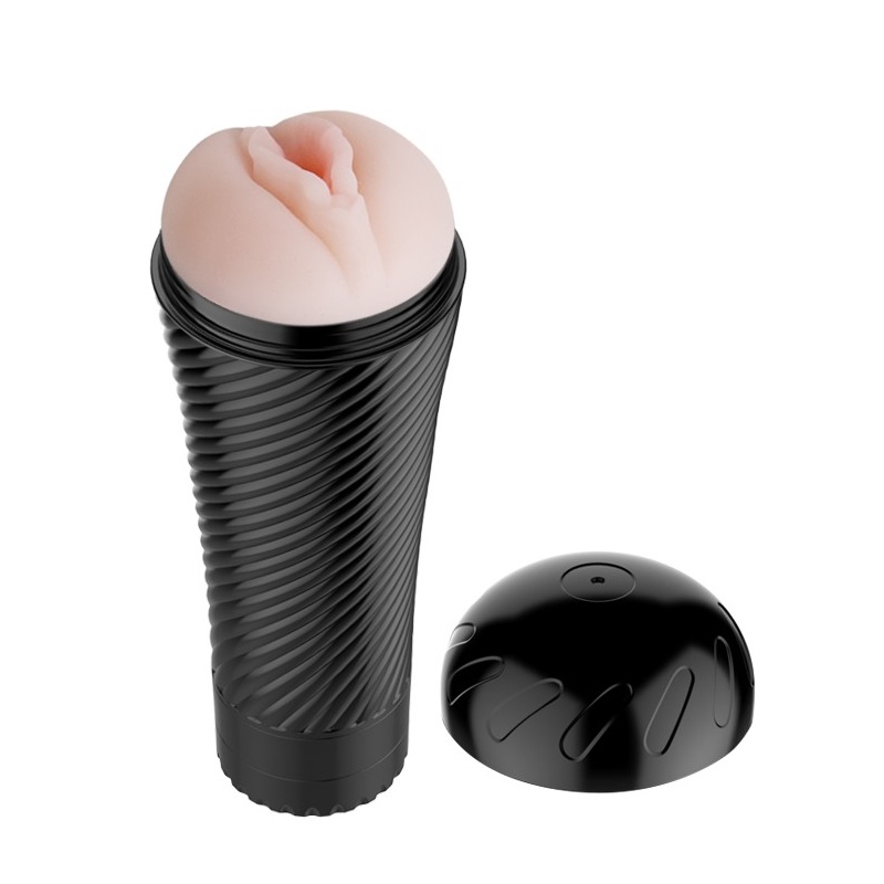 Masturbator Pink Pussy 23 cm z wibracją - 2