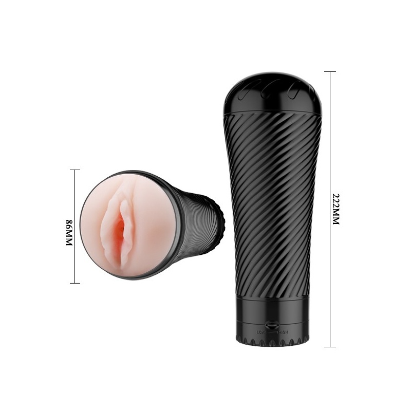 Masturbator Pink Pussy 23 cm z wibracją - 5
