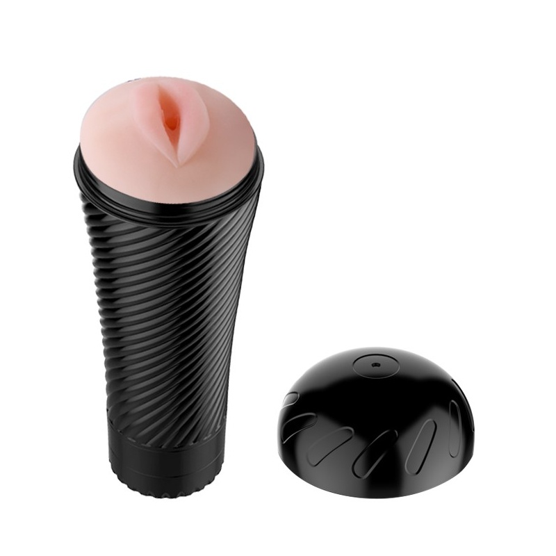 Masturbator Love Kiss Vibrating 23×8,6 cm - 2