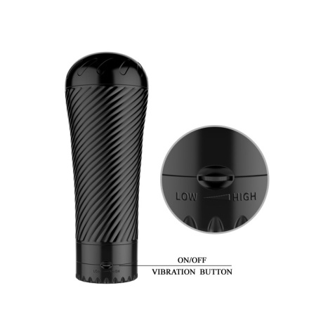 Masturbator Love Kiss Vibrating 23×8,6 cm - 5