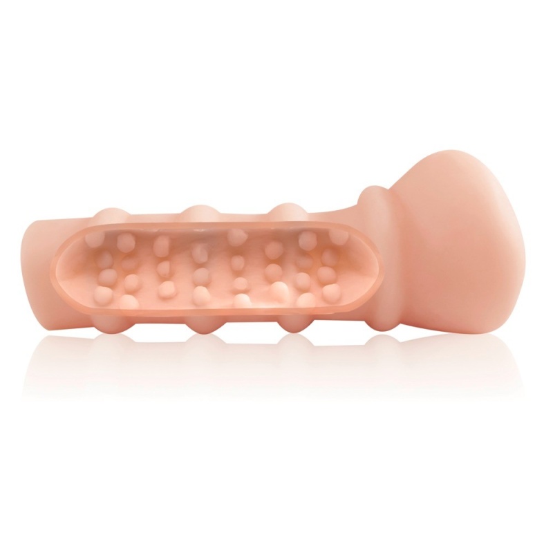 Masturbator Fill Her Up! – realistyczny masażer penisa z żebrowanym kanałem, TPE, 17,4 cm - 3