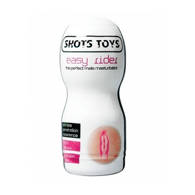 Masturbator Easy Rider Vaginal - manualny, miękka komora silikonowa z grzbietami, 15,7 cm, śr. 6,5 cm - 1 2