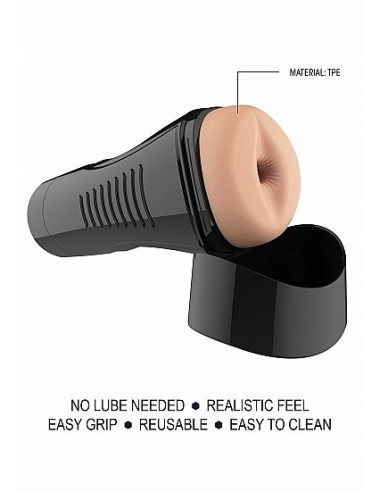 Self Lubrication Easy Grip Masturbator Xl Anal - Flesh - Masturbatory i Sztuczne pochwy - 9