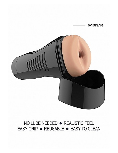 Self Lubrication Easy Grip Masturbator Xl Anal - Flesh - Masturbatory i Sztuczne pochwy - 9