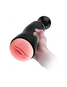 Duży Profesjonalny Masturbator Z Przyssawką I Dwiema Dziurkami - Masturbatory i Sztuczne pochwy - 1 2