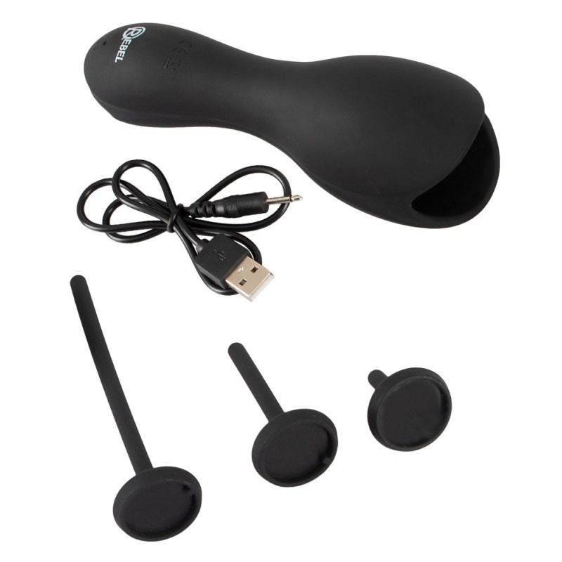 Masturbator dla żołędzi Glans Masturbation w.3Di z 10 trybami wibracji i 3 dylatatorami, 14,2 cm - 6