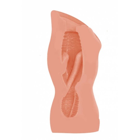 Masturbator Satisfaction Issue No.18 - manualna, miękka pochwa z TPE, długość 12,5 cm, średnica wejścia 1 cm - 3