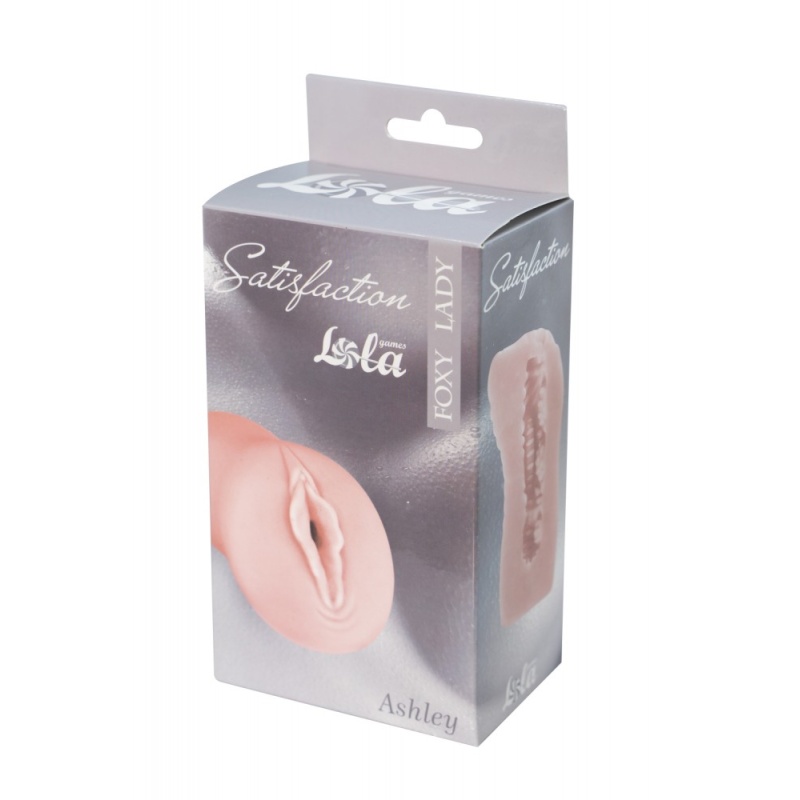 Masturbator Lady Ashley - anatomiczna faktura wewnętrzna z TPE, długość 11,5 cm - 3