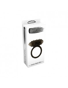 Pierścień na penisa z wibracjami ERECTION MASTER Czarny - Pierścienie erekcyjne wibrujące - 1 2