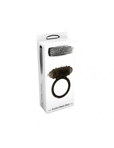 Pierścień na penisa z wibracjami ERECTION MASTER Czarny - Pierścienie erekcyjne wibrujące - 2
