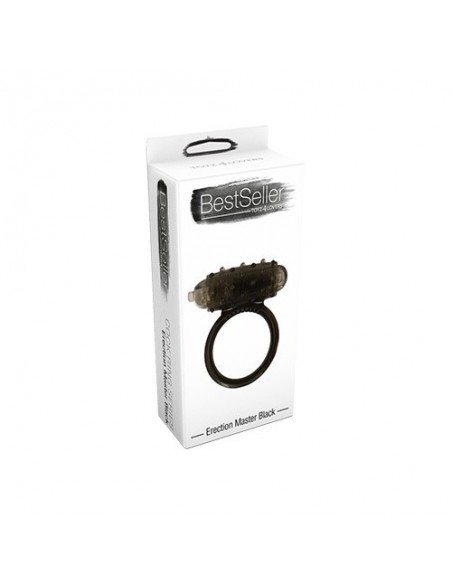 Pierścień na penisa z wibracjami ERECTION MASTER Czarny - Pierścienie erekcyjne wibrujące - 2