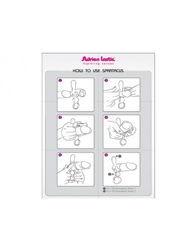 Pierścień na penisa z wibracjami Spartacus R - Pierścienie erekcyjne wibrujące - 4