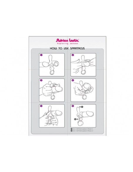 Pierścień na penisa z wibracjami Spartacus R - Pierścienie erekcyjne wibrujące - 4