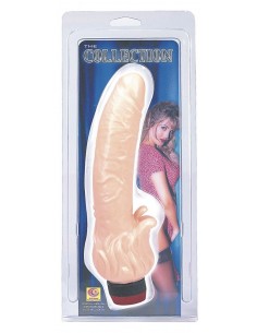 Wibrator- Nanma Tri-Star Veined With Clit Stim Flesh 8in - Dilda realistyczne - 1