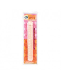Dildo-DOUBLE HEADER 12""""""""  WHITE JR VEIN - Dilda podwójne - 1