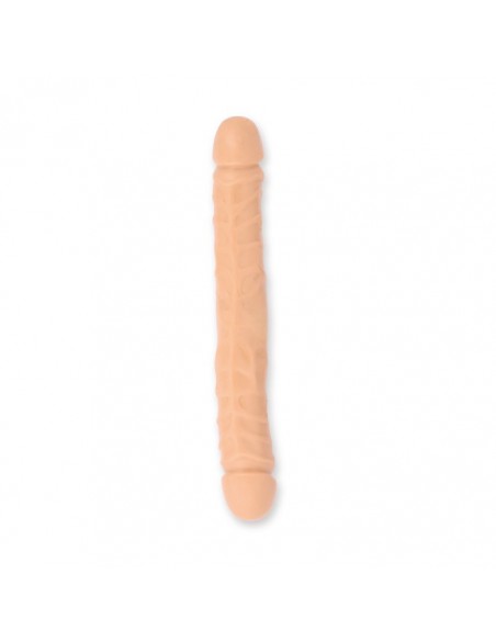 Dildo-DOUBLE HEADER 12""""""""  WHITE JR VEIN - Dilda podwójne - 2
