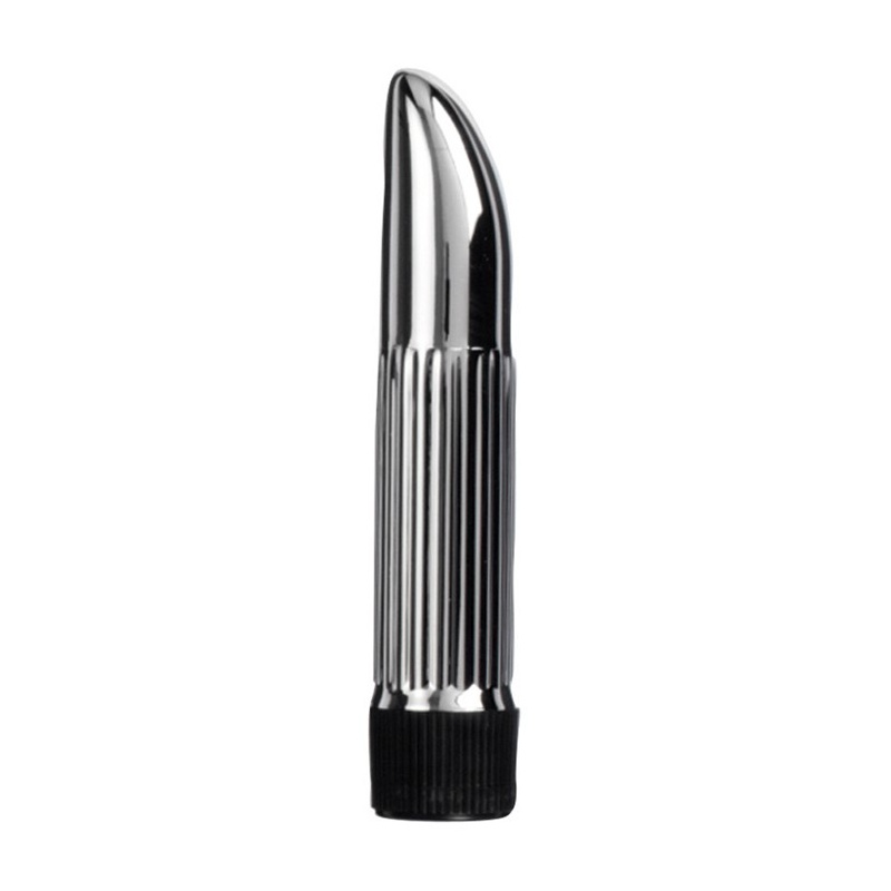 Wibrator Ladyfinger Mini Silver ABS wielobiegowy 13,3 cm - 3