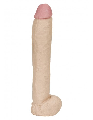 Dildo-NATURAL 12 INCH DONG W/ BALLS - Dilda giganty - 1