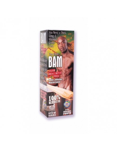 Dildo-BAM HUGE REALISTIC COCK BROWN - Dilda giganty - 1