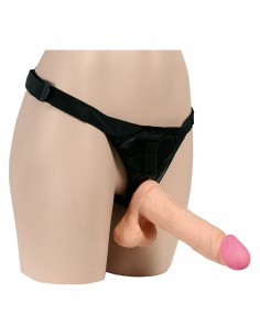 Realistyczne Dildo Na Pasku Ultra Realistic Harness 8 Inch - Strap-ony, dilda na pasku bez wibracji - 1