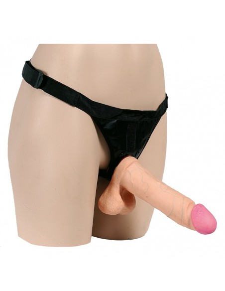 Realistyczne Dildo Na Pasku Ultra Realistic Harness 8 Inch - Strap-ony, dilda na pasku bez wibracji - 1