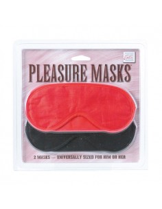 Maska-Pleasure Masks 2 Pcs Red/Black - Opaski i maski na oczy - 1