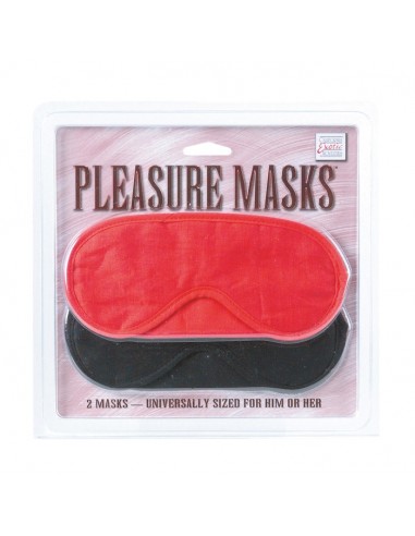 Maska-Pleasure Masks 2 Pcs Red/Black - Opaski i maski na oczy - 1