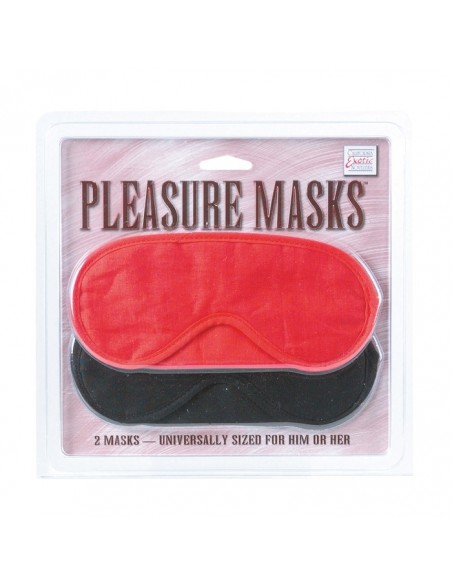 Maska-Pleasure Masks 2 Pcs Red/Black - Opaski i maski na oczy - 1