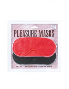 Maska-Pleasure Masks 2 Pcs Red/Black - Opaski i maski na oczy - 1 2