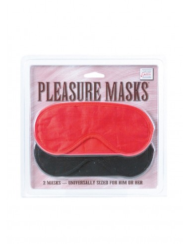 Maska-Pleasure Masks 2 Pcs Red/Black - Opaski i maski na oczy - 2