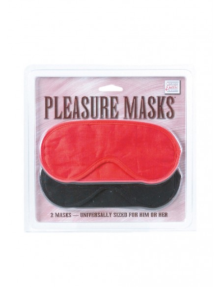 Maska-Pleasure Masks 2 Pcs Red/Black - Opaski i maski na oczy - 2