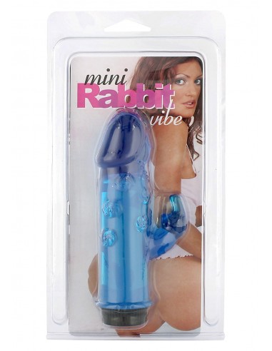 Wibrator Mini Rabbit Vibe Blue - Wibratory Króliczki - 1