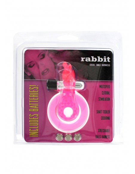 Pierścień na penisa z wibracjami COCK/BALL RABBIT JELLY - Pierścienie erekcyjne wibrujące - 2